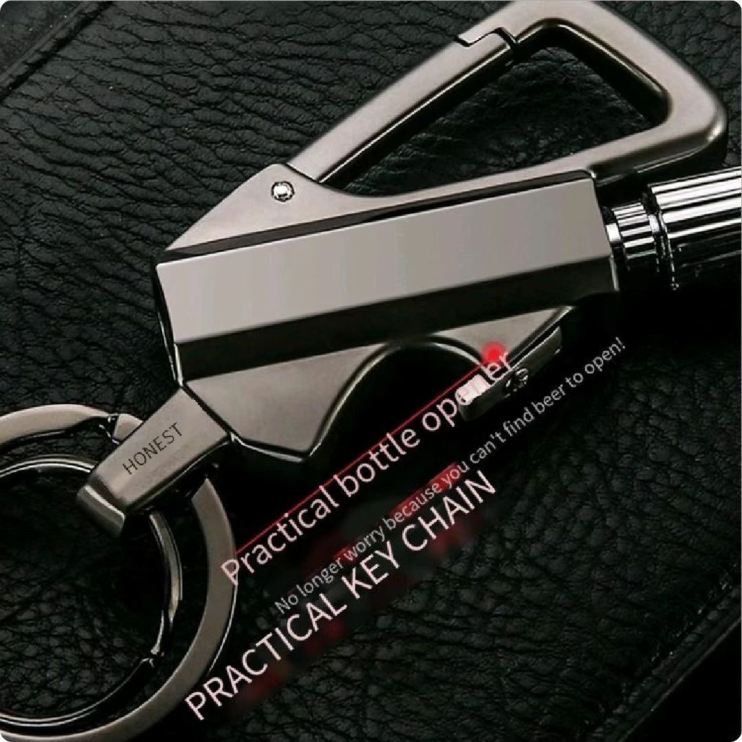 Flint Lighter key chain with opener and lighter Kerosene Chain Lighter match oil lighter