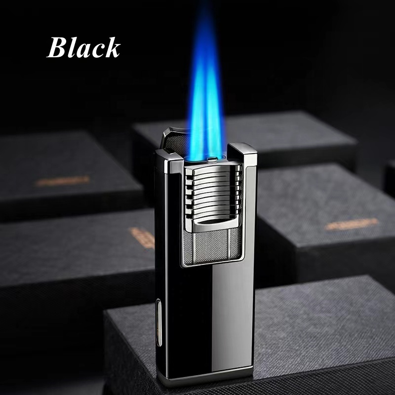 Jiaxin Hot Sell Double Jet Butane Custom Torch Lighter Wholesale 2 Jet Torch Lighter