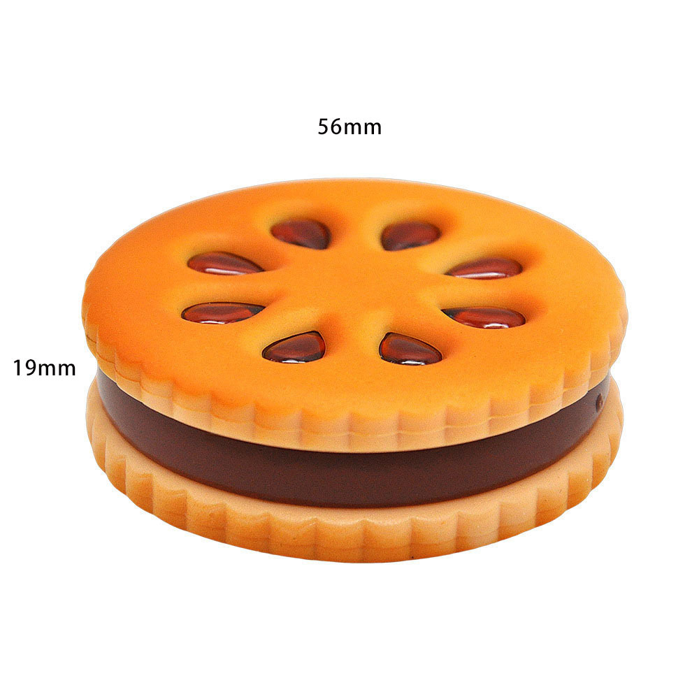 Portable Cigarette grinder Sandwich cookie 56mm double metal tobacco grinder