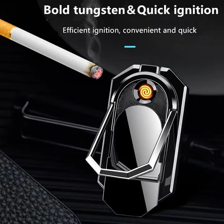 JiaXin Ring Mobile Phone Holder USB Charging Lighter Creative Electronic USB Coil Lighter cigarette lighter phone holder