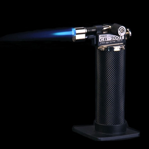 Torch Butane Jet Lighter pure copper gas tankTorch Refillable Adjustable Flame Bbq Butane Gas Flamethrower handheld Torch Butane