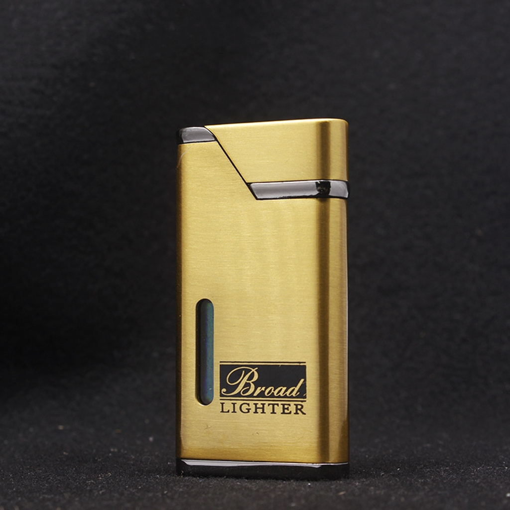 Creative lighter metal windproof lighter refillable pink flame lighter