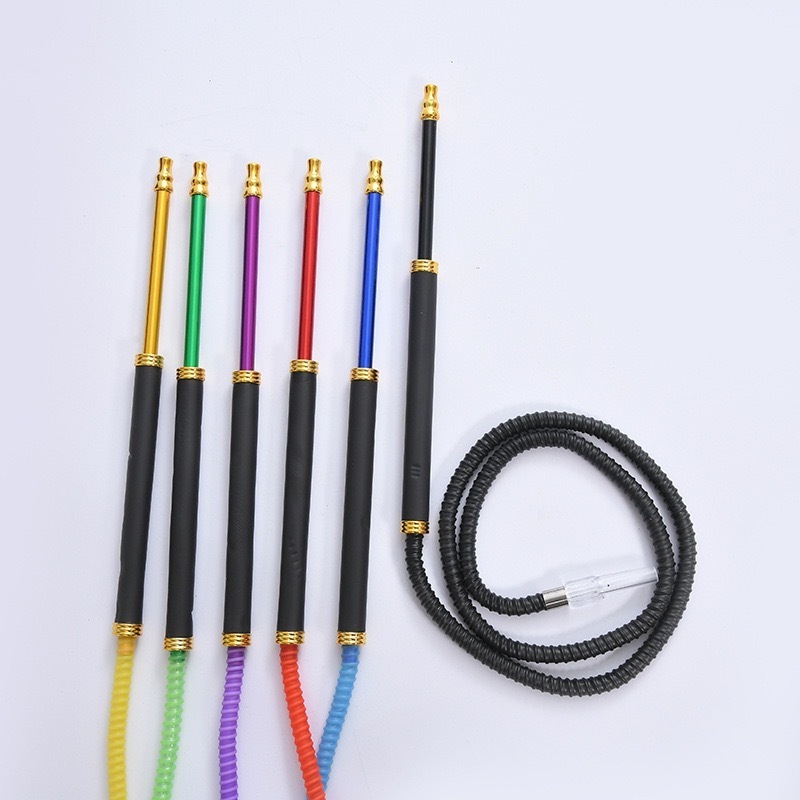 Wholesale Soft Handle Long Custom Logo Hookah Hose New Design Wholesale 1.8m Hookah Hose Disposable Shisha Hose