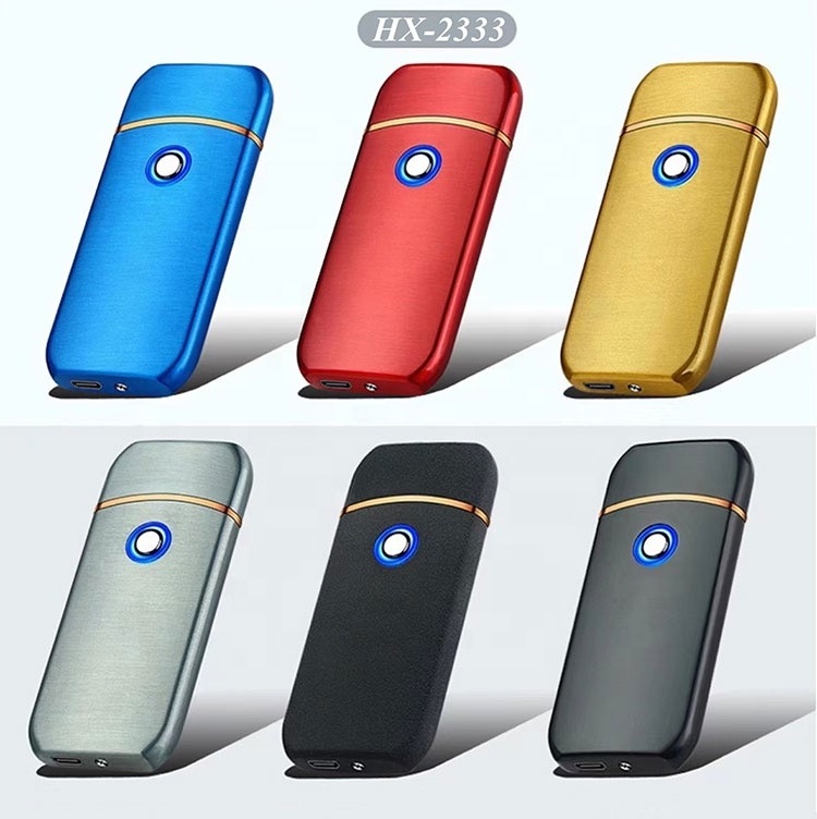 Jiaxin Hot Sell Smart and Portable Quick Charge USB Coil Lighter Colorful USB Rechargeable Lighter