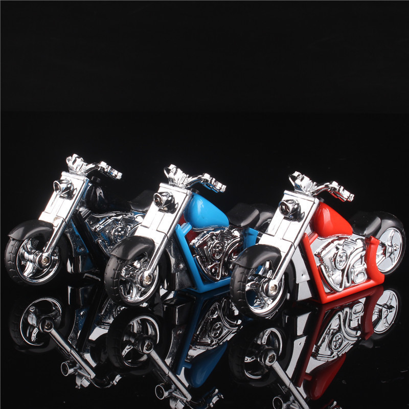 2022 Hot selling cross-border source creative personality mini Motorcycle Ornaments Gift Windproof Lighter Blue Flame Lighter