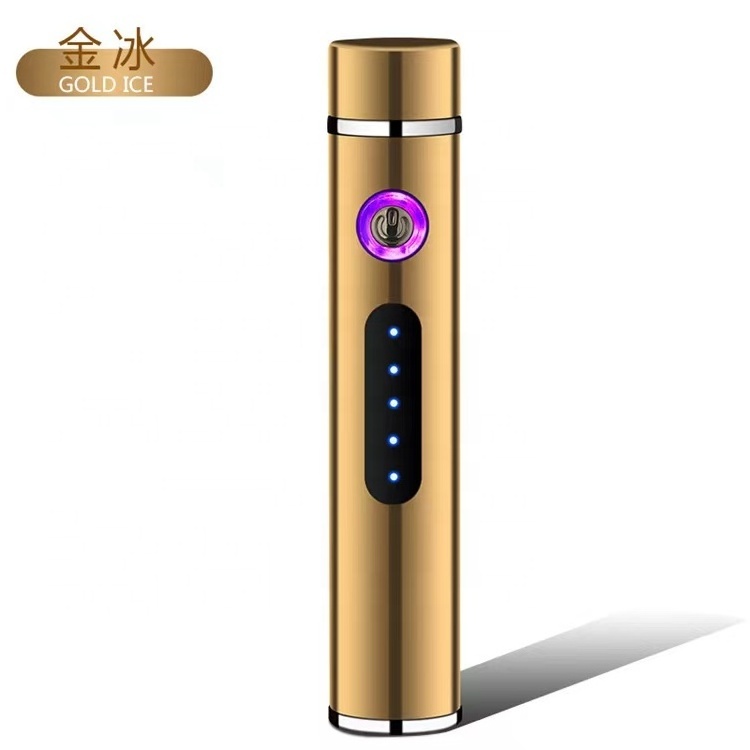 Portable Rechargeable Plasma USB Lighter Electronic Lighter Dual Arc Lighter with print logo