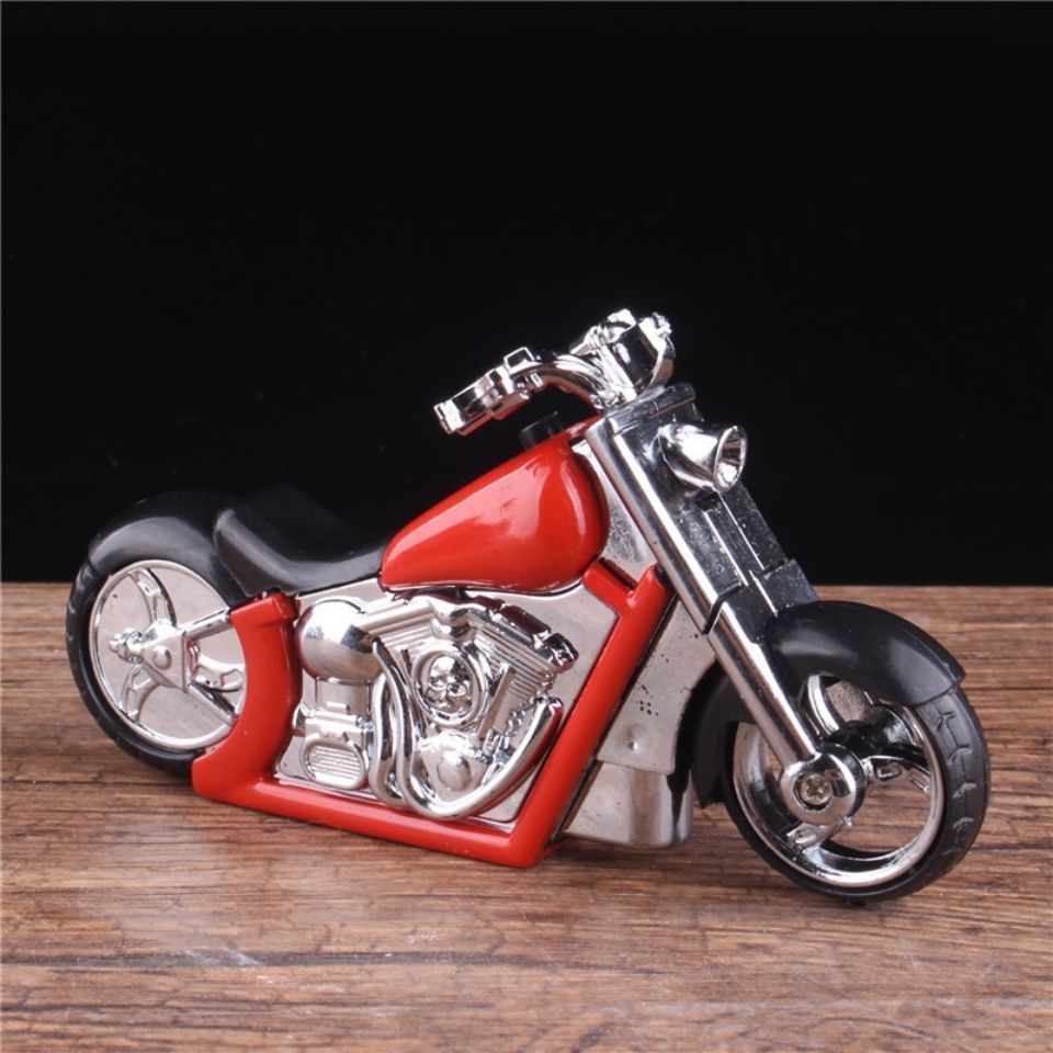 Plastic inflatable motorcycle gas lighter with light