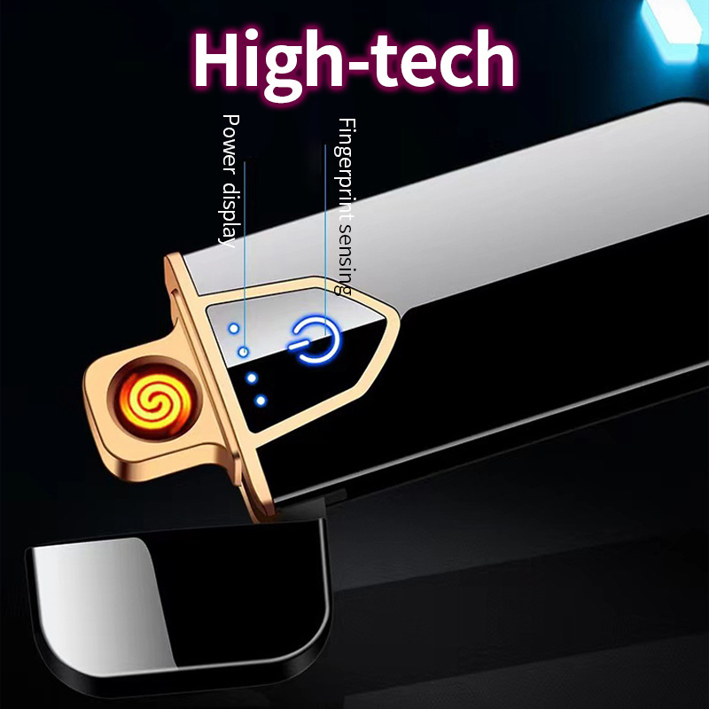 Hot selling Electronic New Arrival Cheapest USB Recharged Lighter With Logo Customized Electric Lighter for men for women