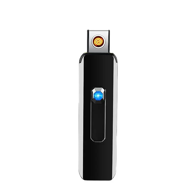 Electric USB Rechargeable Portable Windproof Smoking Accessories Tools lighters custom logo usb rechargeable electric lighter