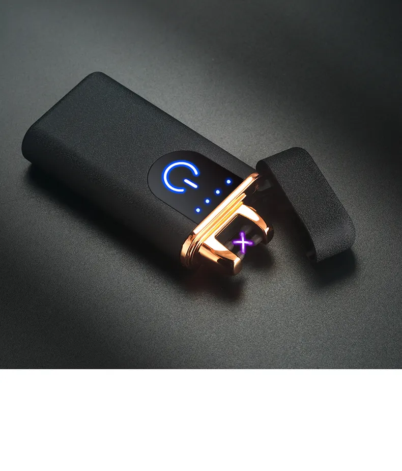 Customized logo is welcome.Flameless Rechargeable   Windproof  Luxury   Torch   Electronic  Cigar Lighter