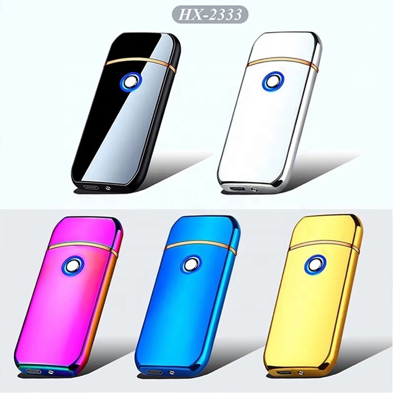 Jiaxin Hot Sell Smart and Portable Quick Charge USB Coil Lighter Colorful USB Rechargeable Lighter