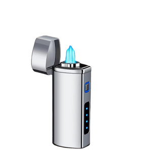 Triple Jet Flame Butane Lighter Cigarette Torch Lighter with Tobacco Cigar Punch Cutter Premium Smoking Accessories