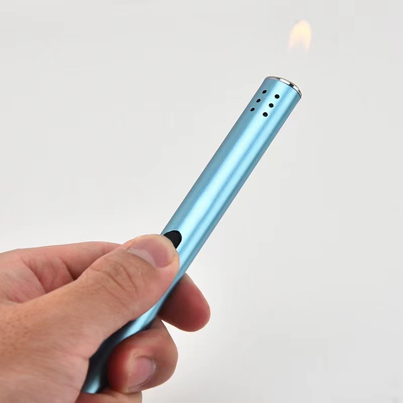 Wholesale lighters flame kitchen long rod gas lighter refillable outdoor BBQ candle lighter