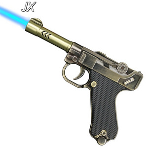 Jiaxin creative German Luger pistol cigar lighters gun shaped butane torch lighters toy models