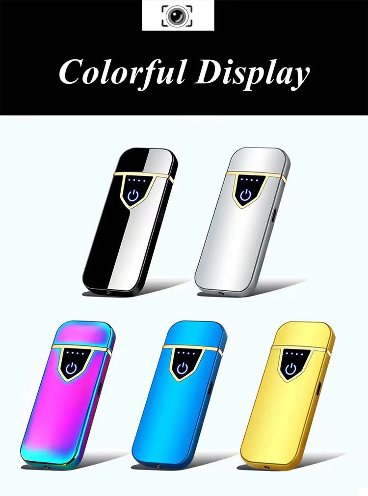 Hot selling Electronic New Arrival Cheapest USB Recharged Lighter With Logo Customized Electric Lighter for men for women