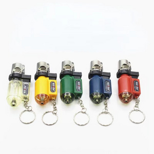 Wholesale mini torch lighter  handheld refillable Jet Flame blow torch lighter custom