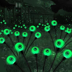 hot green Eyeball Swaying Firefly lawn Lights Decorations Halloween Outdoor Solar Scary eyes solar Lights decor