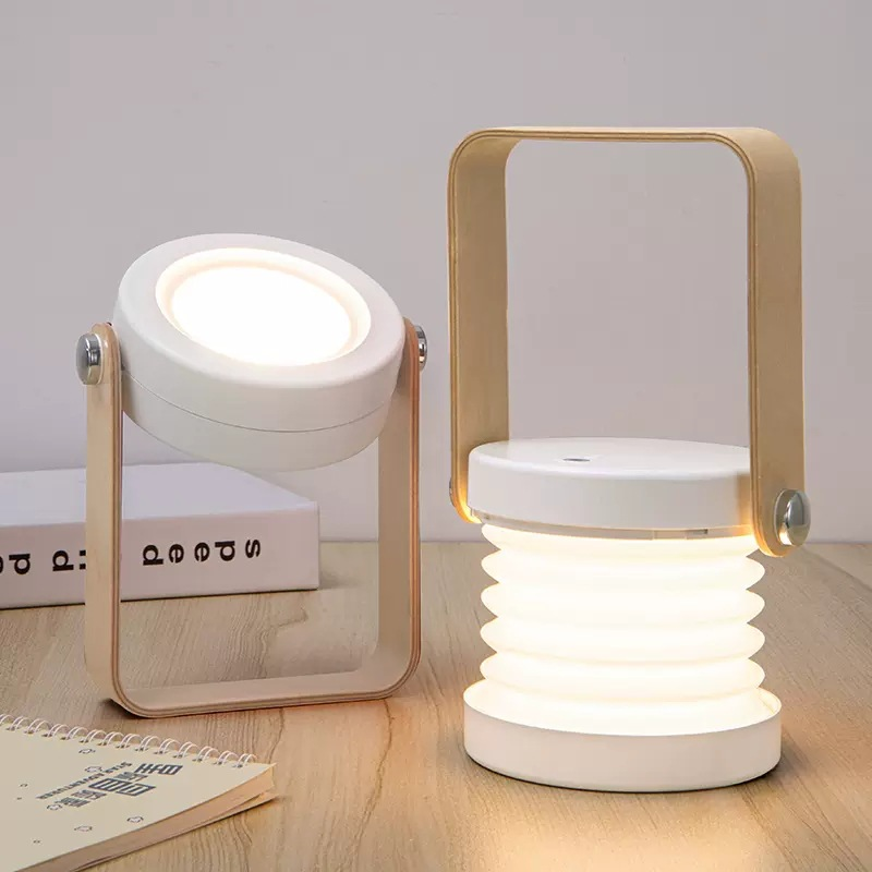 USB rechargeable LED Night Light Portable Lantern Lamp Foldable Dimmable Night Light Portable foldable night light