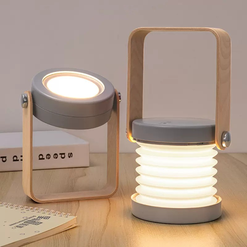 USB rechargeable LED Night Light Portable Lantern Lamp Foldable Dimmable Night Light Portable foldable night light