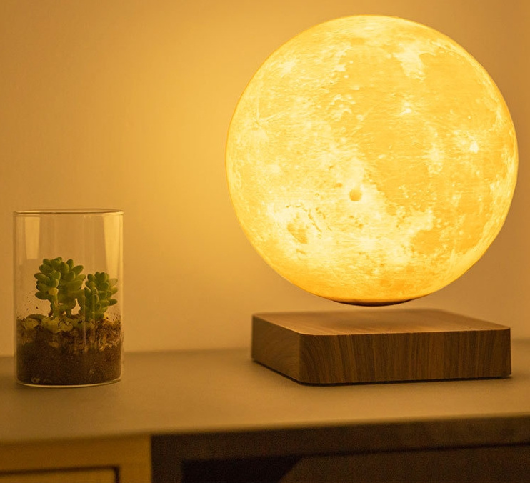 Magnetic Levitating Moon Lamp Floating Luna Moon Light 3d printing magnetic levitating moon light