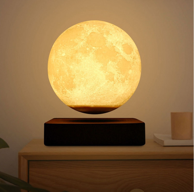 Magnetic Levitating Moon Lamp Floating Luna Moon Light 3d printing magnetic levitating moon light