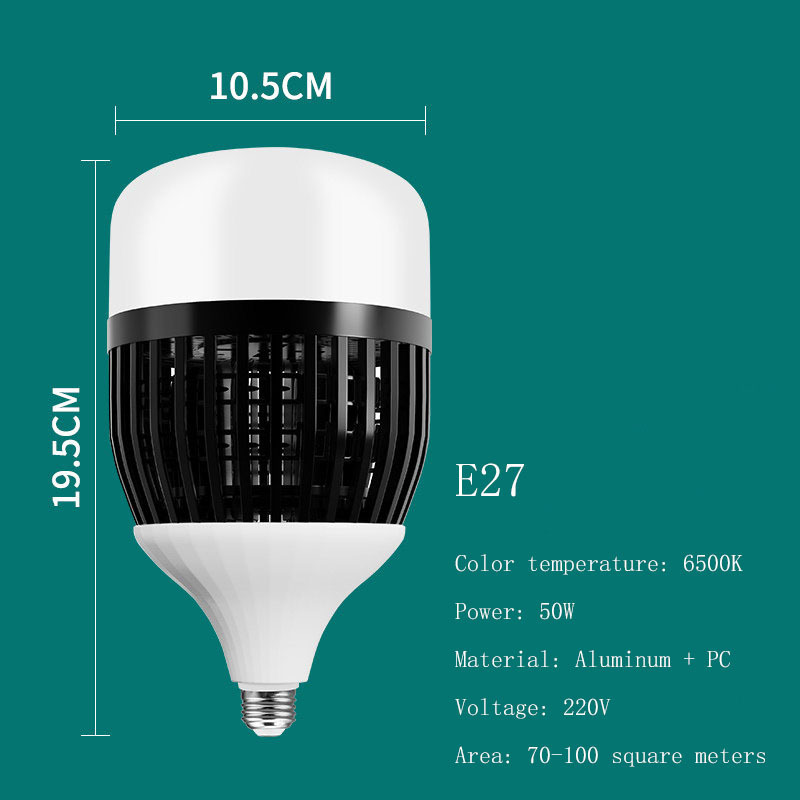 220v factory 100W 150W ultra-bright E27 LED lighting bulb