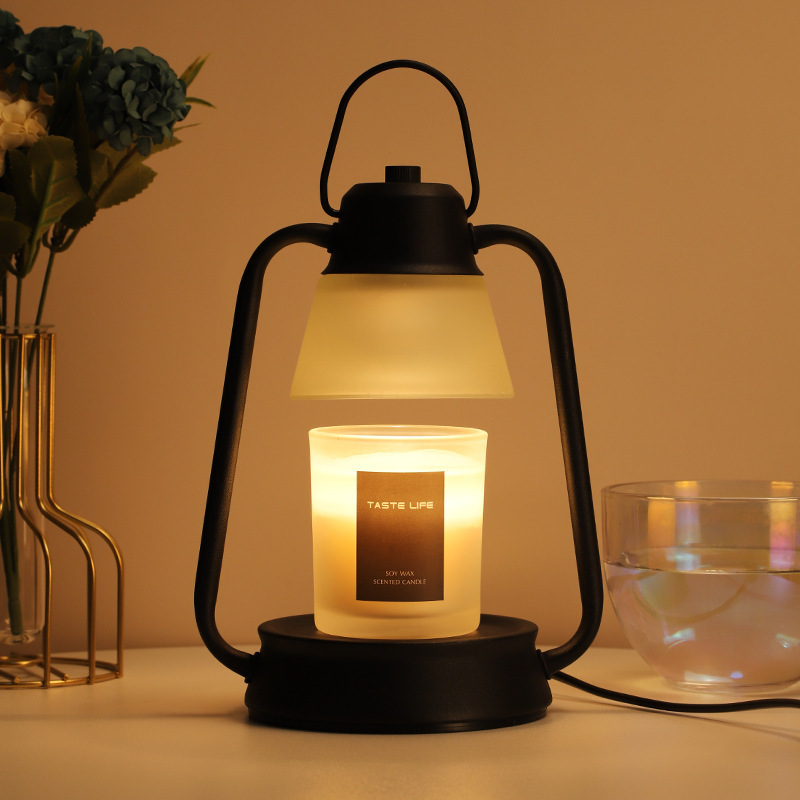 Bedroom bar warming lamp ambience retro lantern electric dimming aromatherapy candle warmer lamp