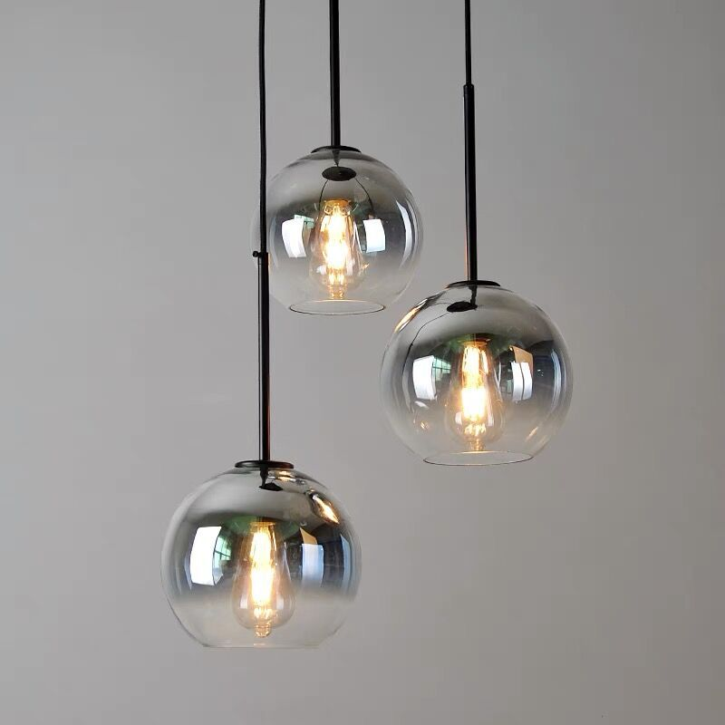 Home Wire Bubble Ball Led Pendant Lamps Globe Fixture E27 Glass modern pendant light chandeliers & pendant lights