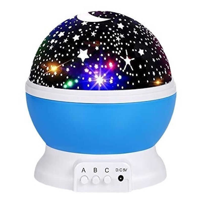 bedroom Battery /USB Star rotating projection night light for gift