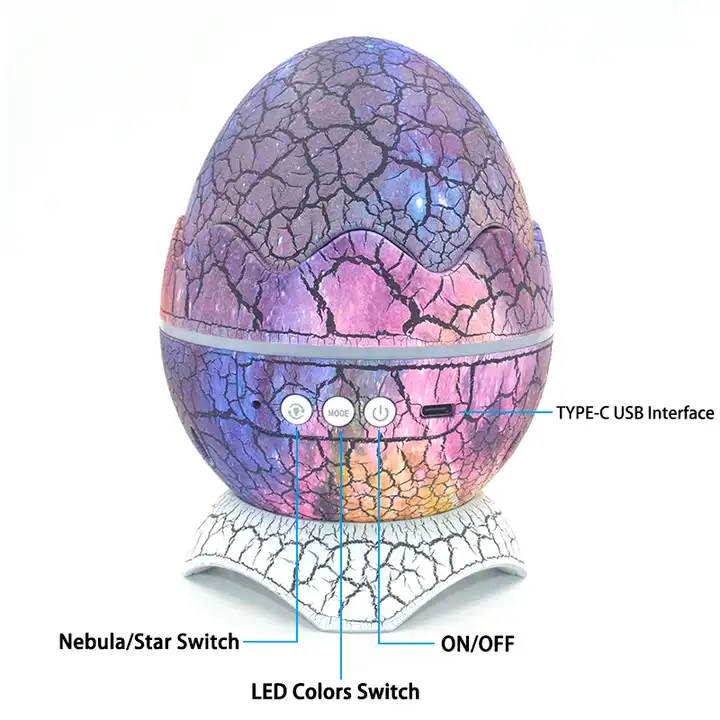 Led Star Light Projection Night Lamp With Remote control Dinosaur Egg Galaxy Projector Led Starry Sky Projector light