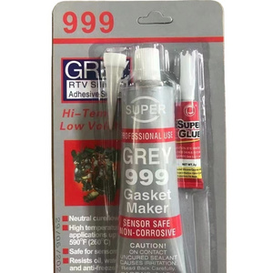 silicone to gray 999 Rtv gasket maker high temperature resistance adhesives & sealants