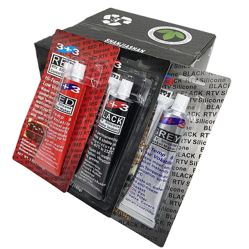 82180 Ultra Black Maximum Oil Resistance RTV Silicone Gasket Maker, Sensor Safe And Non-Corrosive Silicone Sealant For Autos