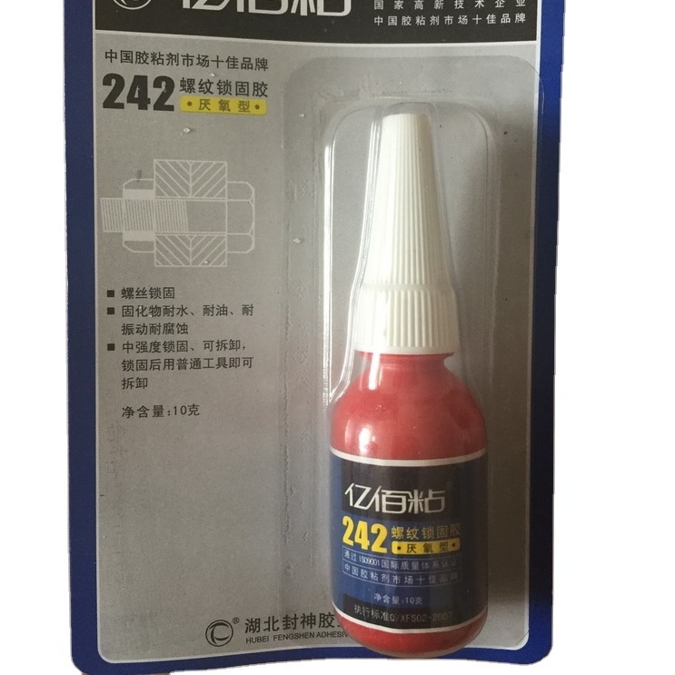 242 50ml Threadlocker Medium Strength Glue 10ml 250ml Removable Thread Locker