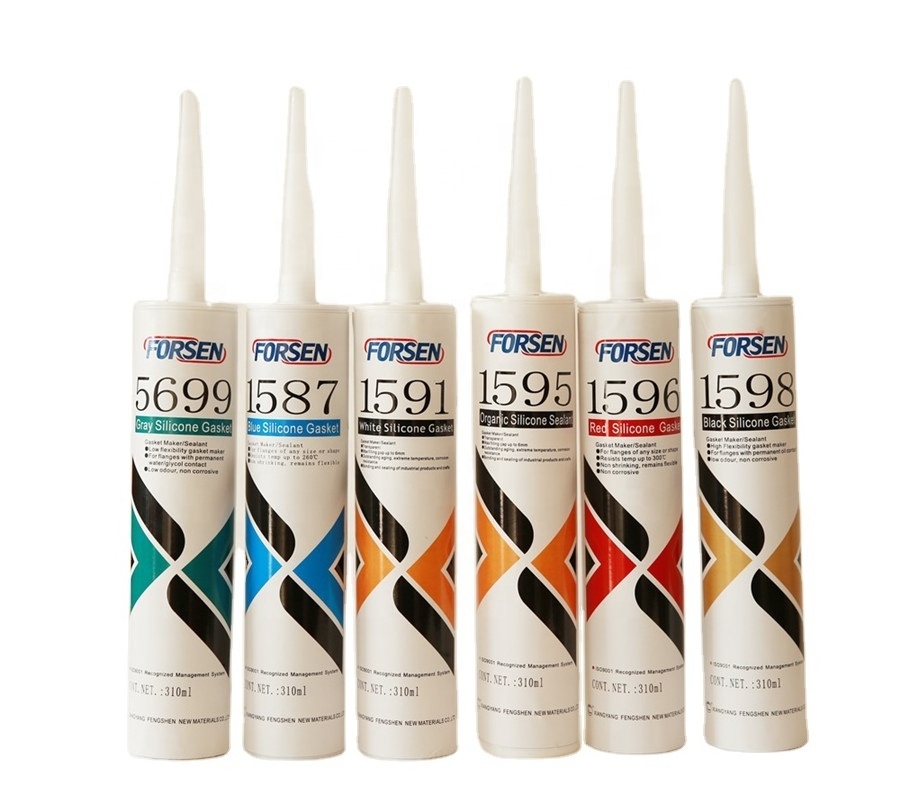 marine grade silicone sealant  Neutral Senior Rtv Flange 1596  Fireproof Silicone Sealant 596 high temperature resistance