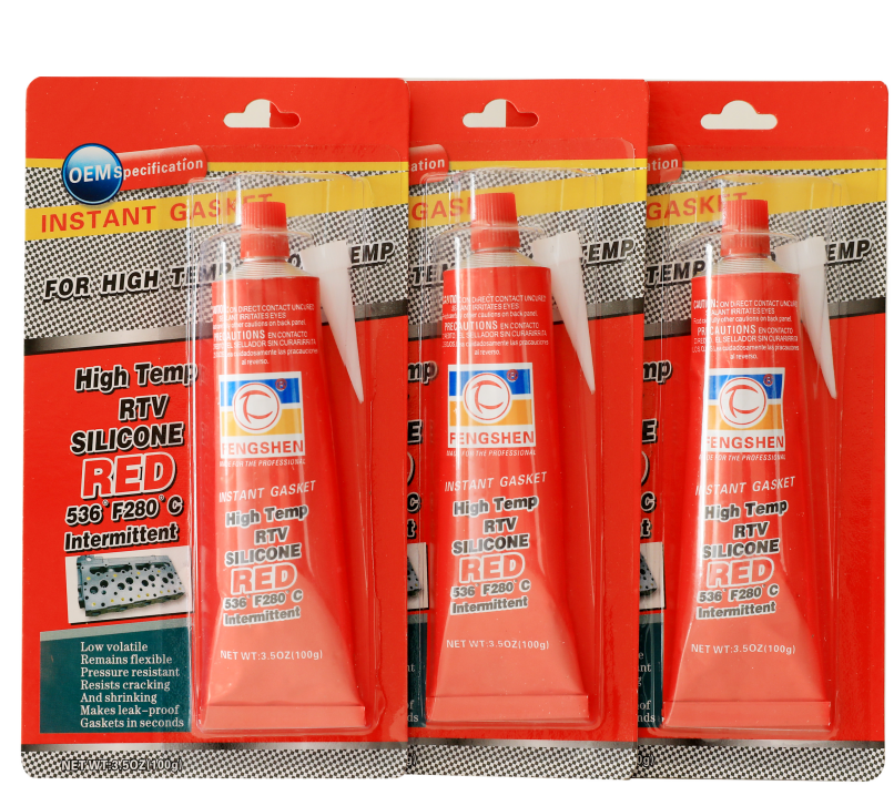 Forsen  650 hi temp 85g red RTV silicone sealant gasket maker china supplier to Africa good quality tubber visbe penmat