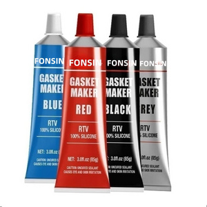 100% Acetic OEM  Black adhesives & sealants superglue High Temperature Sealant Silicone heat resistance RTV Gasket Maker