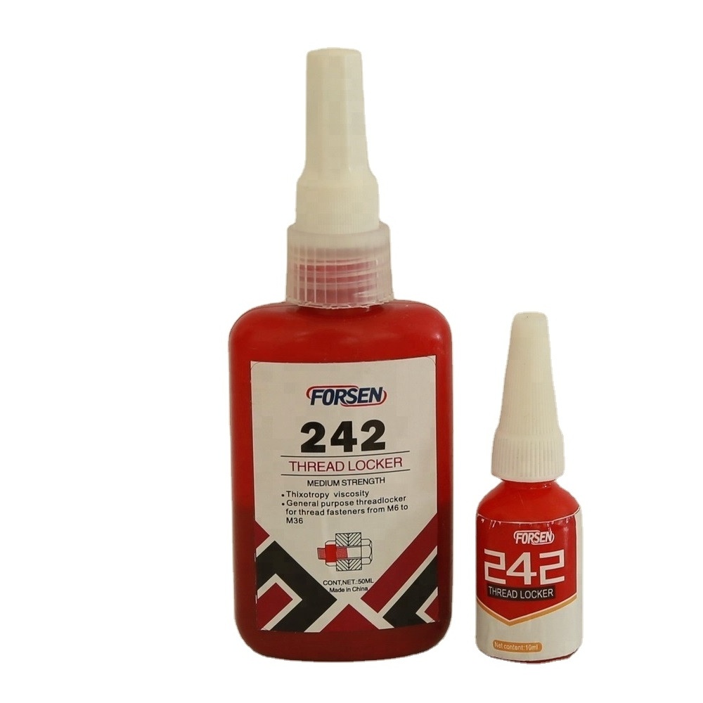 242 50ml Threadlocker Medium Strength Glue 10ml 250ml Removable Thread Locker