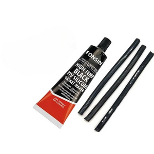 Factory sealing Black oil resistance high temperature silicon sealants for car pan 100% adhesives Silicon RTV gasket maker