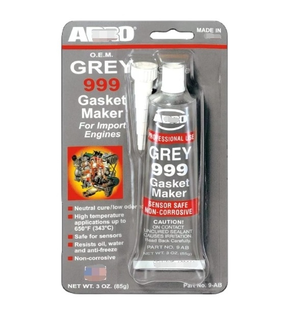 High Temperature MEGA Grey 999% RTV Silicone Gasket Maker For Car Neutral silicon sealant ABR00 999 RTV gasket maker