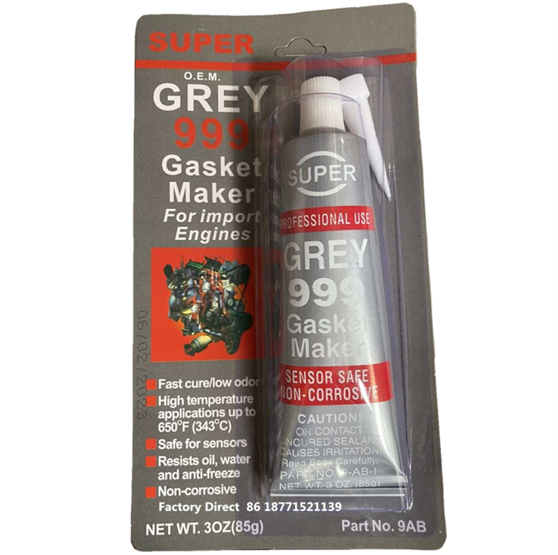 85g card rtv silicone gasket maker for auto sealant mega grey gasket maker