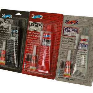 Silicon Gris,3+3 Grey RTV Silicone Gasket Maker With Super Glue