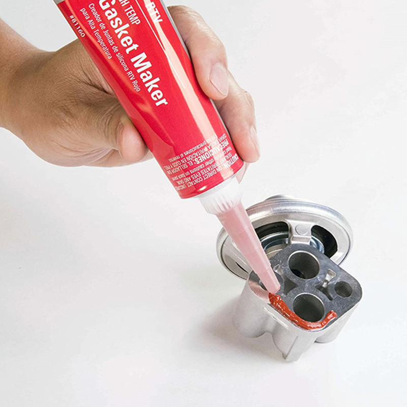 High- Temp Exhaust System Sealant Red RTV Silicone Gasket Maker