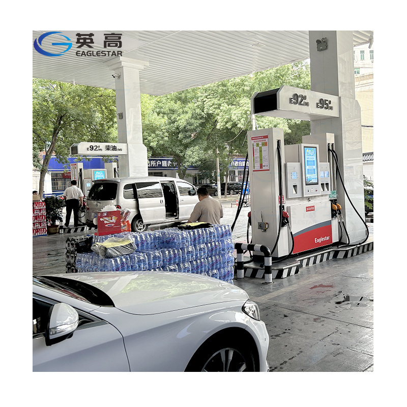 Gas Station Self Service Gilbarco Wayne Tatsuno Pump Fuel Dispenser with Multimedia Screen in Kenya Thailand Libya