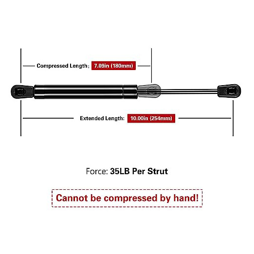 10 Inches 35 Lb/156N Gas Shocks Struts Lift Supports Compatible with Truck Pickup Tool Box Lid RV Door