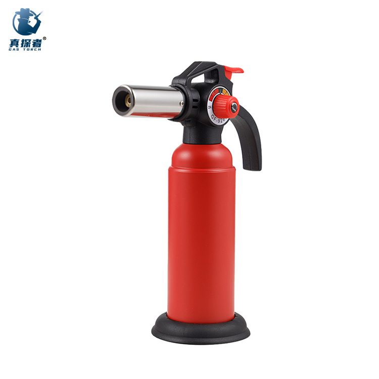 GF-9263 Most Powerful Refillable adjustable flames blow portable windproof butane lighter torches for soldering