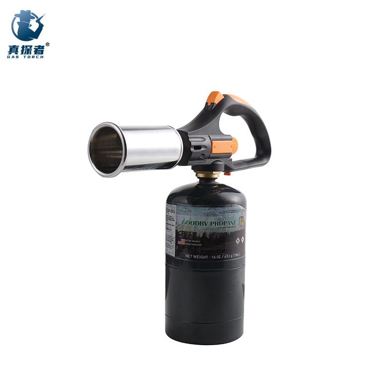 GF-8011 Customer Logo propane outdoor windproof camping bbq gas big flame torch lighter