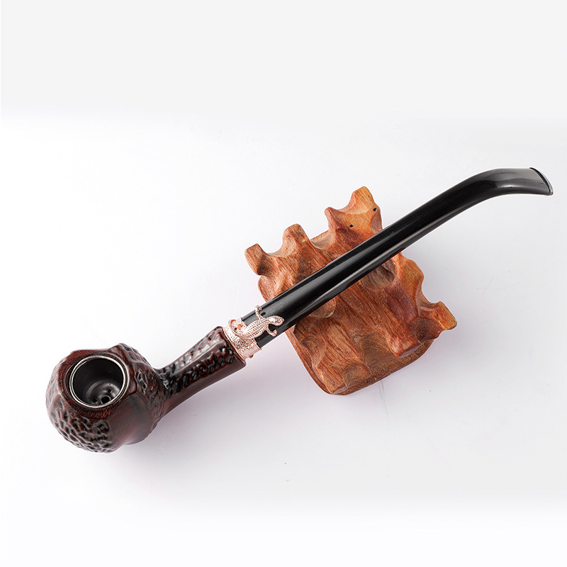 SP704 wholesale factory outlets lightweight wood long handle cigarette smoking tobacco pipe for tobacco