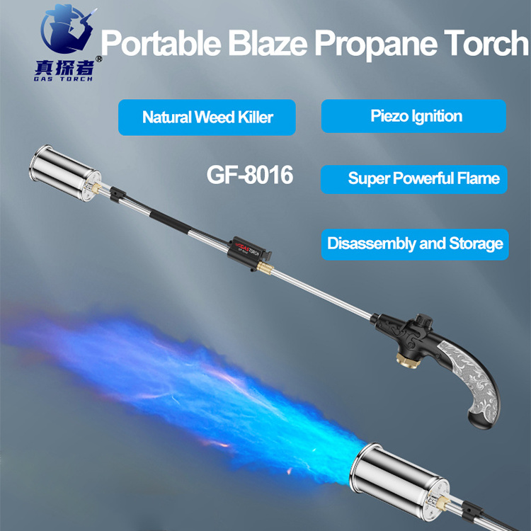 GF-8016 ZHENTANZHE portable heating flame gun blow propane torch weed burner outdoor