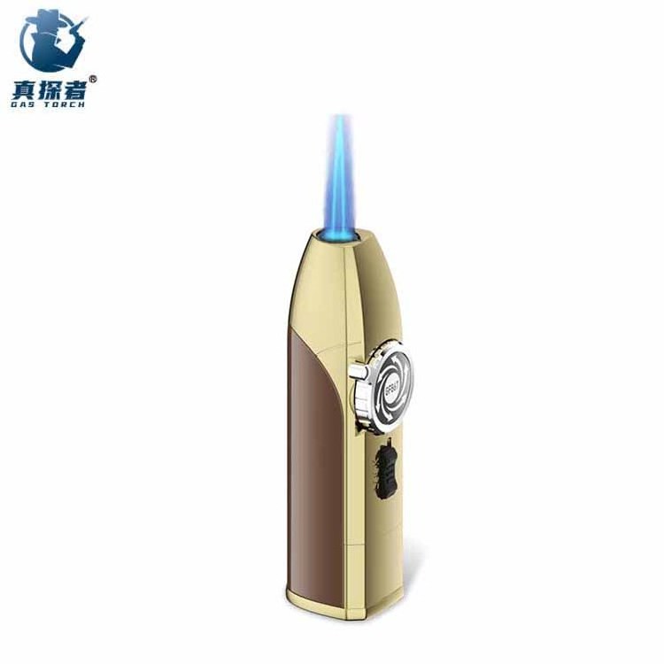 GF-867 custom mini windproof cigarette jet flame refillable small smoking butane gas torch lighter cigar