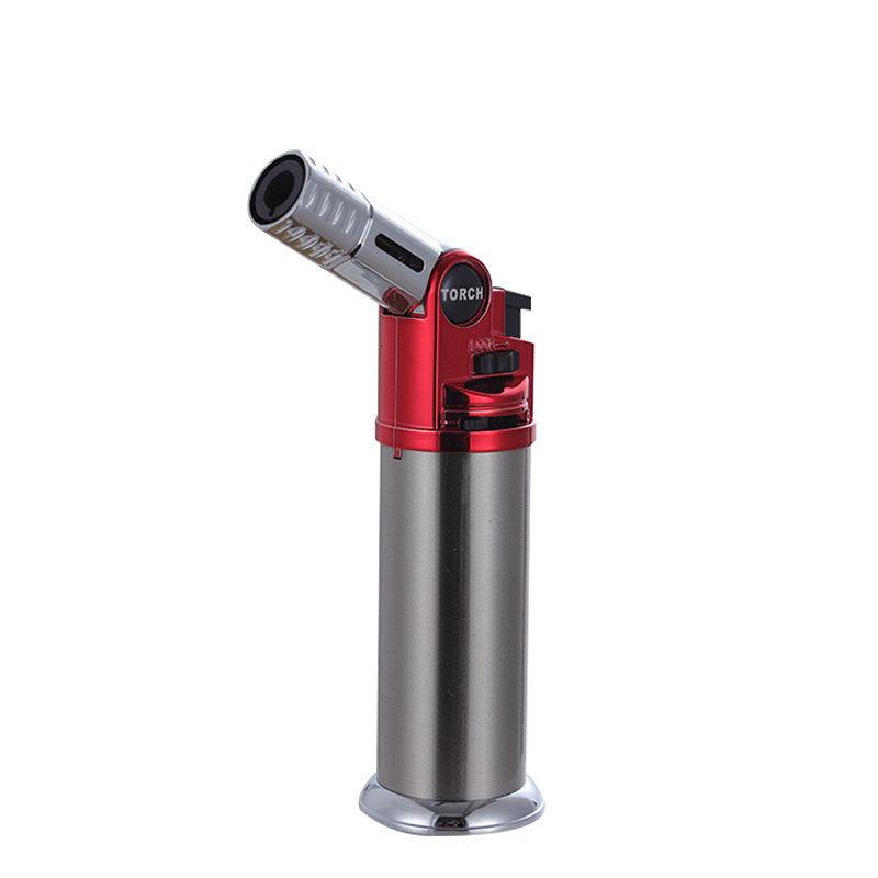 Gf-910 Easy To Fill Adjustable Torch Metal Torches Butane Gas Lighter Refill Valve With Safety Lock